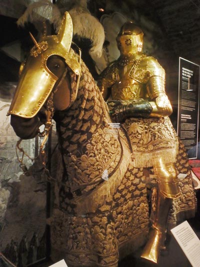Knight in armor.