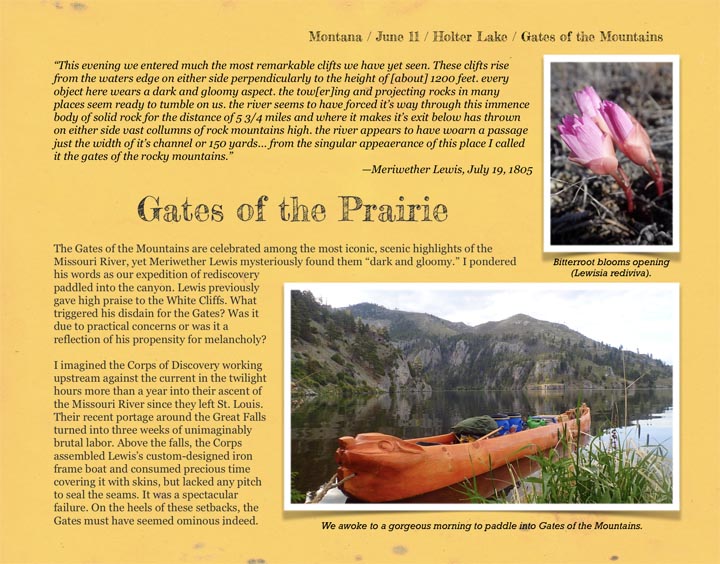 Sample page from Five Months on the Missouri River.