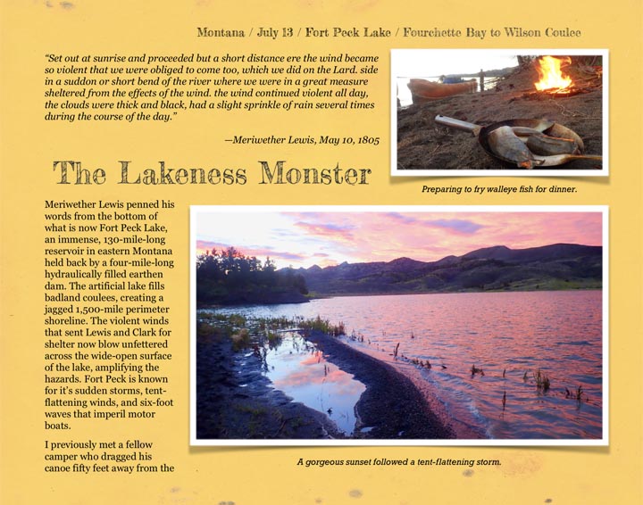 Sample page from Five Months on the Missouri River.