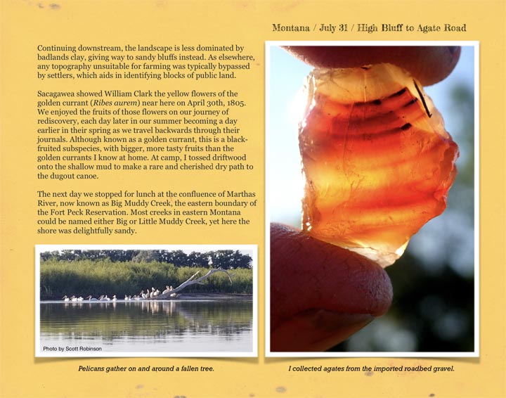 Sample page from Five Months on the Missouri River.